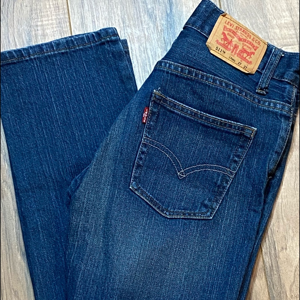 LEVI 511 SKINNY JEANS BOYS 14REG 27Wx27L
